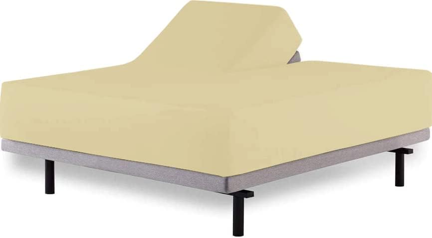 RECCI 100% Microfiber 4-Piece Split Top Queen Sheets Sets for