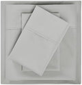 SUPERIOR Cotton Blend 600 TC Deep Pocket Sheet Set, King, Platinum