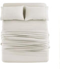Mohap Bed Sheet Set 4 Pieces Double Brushed Microfiber 1800