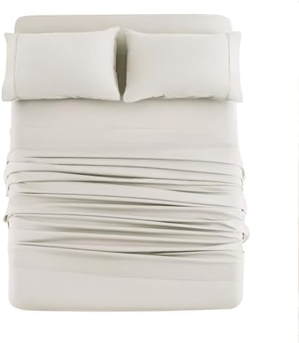 Mohap Bed Sheet Set 4 Pieces Double Brushed Microfiber 1800