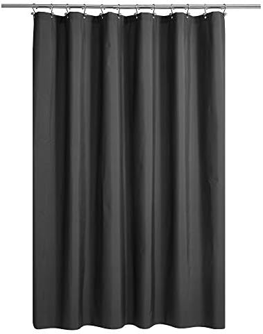 N&Y HOME Ultimate Waterproof Fabric Shower Curtain or Liner Dark Gray
