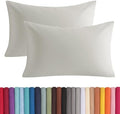 BEDSUM Queen Microfiber Pillowcases, Lasting Softness, 2-Pack, 20x30