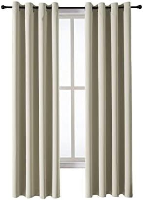 ChrisDowa Room Darkening Curtains for Bedroom and Living Room 84 Inch