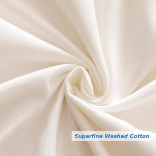 HeimenAogo Egyptian Cotton Duvet Cover Set California King, Ultra Soft