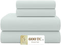 SUPREME ELEGANCE King Sheet Set, Soft Gray, 600 Thread Count Sateen