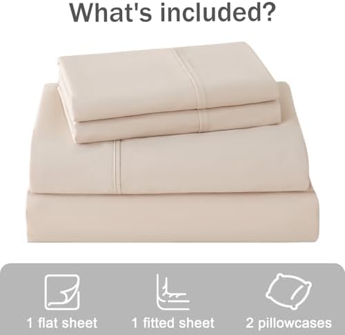 MICORAL King Bed Sheets Set, Soft Breathable Bedding Sheet Set, Sheets