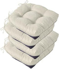 IASEAHK Chair Cushions for Dining Chairs, 15.5" x 15.5" x 4", Beige