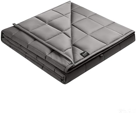 ZonLi Cooling Weighted Blanket for Hot Sleepers, Queen 48"x72" 15lbs