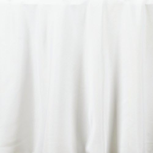 TABLECLOTHSFACTORY 90 Inch Ivory Round Tablecloth - Linens Polyester
