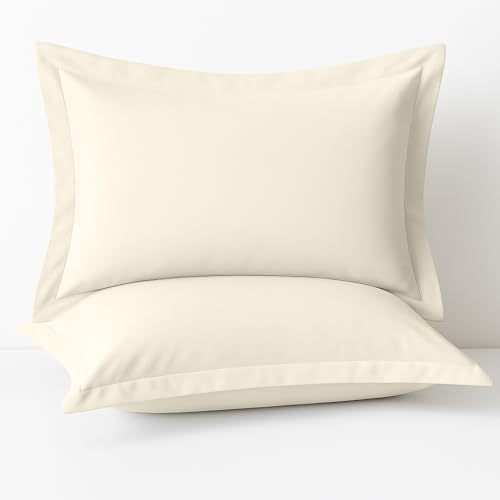 2 Pack Pillow Shams Queen Size 20x30 – 600 Thread Count 100% Organic