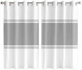 Pure Grey Window Curtains 63 Inch Length, Soild Color Minimalism