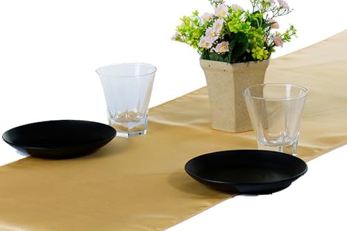 VDS Pack of 15 Satin Table Runners Charmeuse Sateen Silk Centerpiece