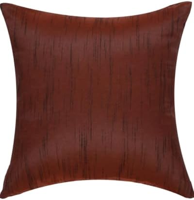 Brown Solid Pillow Covers 20x20 inches, Neutral Throw Pillows for