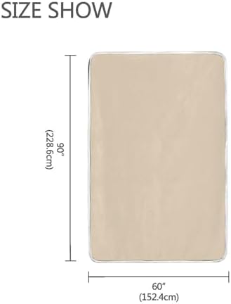 Blanched Almond Plush Throw Blankets for Bed Couch and Living Room