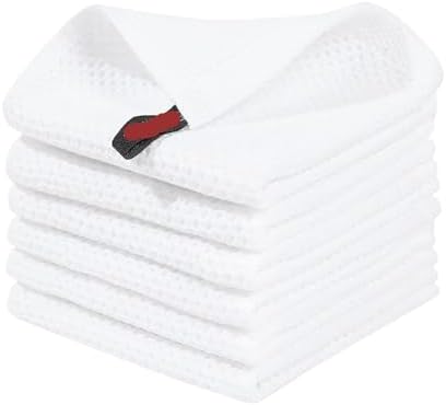 Cotton Kitchen Towels - Soft, Absorbent, Dish Cloths for Cleaning and