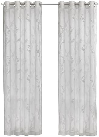 Sheer Grommet Indoor Curtain Panel 112 x 84 in Off-White