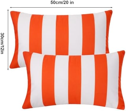 tiggell 4 Pack Waterproof Pillow Covers Outdoor Throw Pillowcases