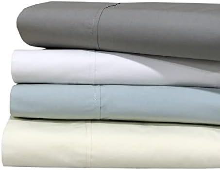 Oversized Cotton Percale Flat Sheet Only for Full Bed (102” x 112”)