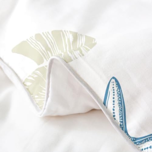 Manfei Coral Starfish 100% Cotton Duvet Cover Set Minimal Neutral