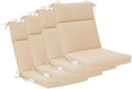 QILLOWAY High Back Outdoor Dining Chair Cushions Set of 4, Weather