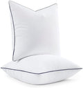 MIULEE 18x18 Pillow Inserts, Fluffy Down Alternative Filling Pack of 2
