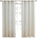 Set of 2 Gramerly Textured Curtain Panels with Grommet Top