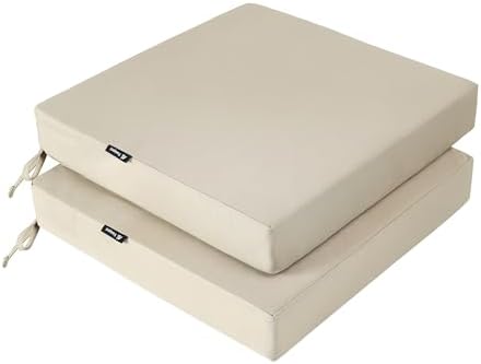 Favoyard Patio Chair Cushions 19 x 19 x 3 Inch Waterproof Outdoor Seat