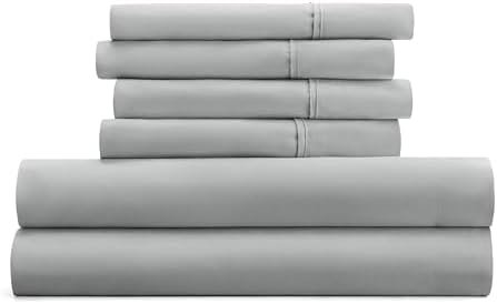 Merit Linens Essential Colors Microfiber Bed Sheet Set with Extra