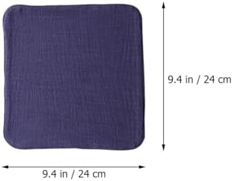 TEHAUX Thickened Kitchen Tea Towels 2pcs Set Blue Cotton-Linen