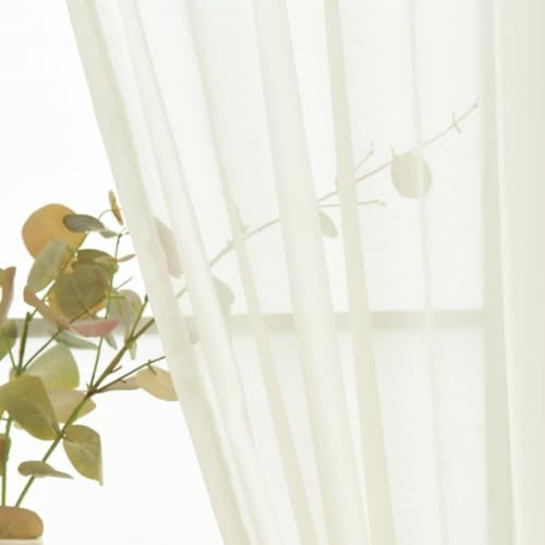 SpaceDresser Sheer Voile Curtains for Living Room 108 Inch Long 2