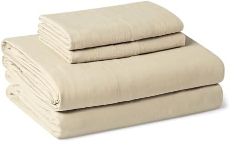 Amazon Basics Full Bed Sheet, 4-Piece Bedding Set, Double Brushed