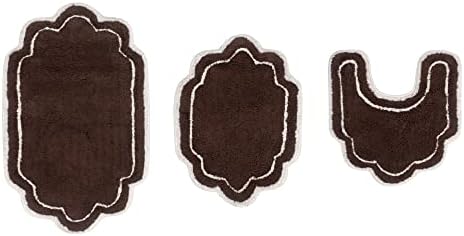 Home Weavers Allure Collection 100% Cotton Tufted Bathroom Rug, Soft