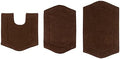 Luxurious 100% Absorbent Cotton Bath Rugs for Bathroom Set of 3