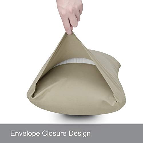 N&Y HOME 2-Pack Stretch Pillow Cases, King Size 20x36/20x40, Taupe