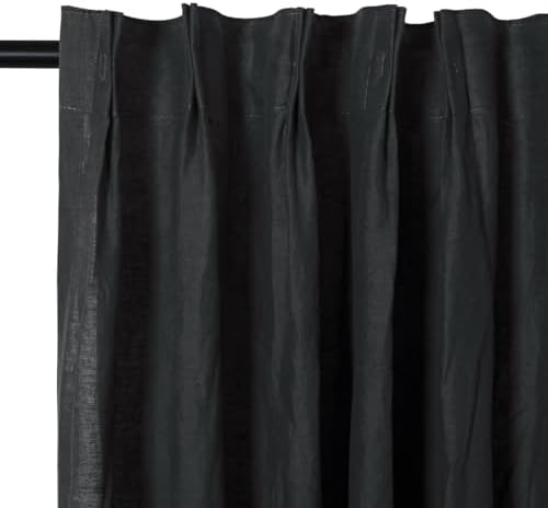 Drapifytex Light Filtering Drape for Living Room, Natural 100% Linen