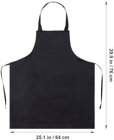 Zerodeko Unisex Bib Aprons with Front Pocket 12 Pack for Garden Work