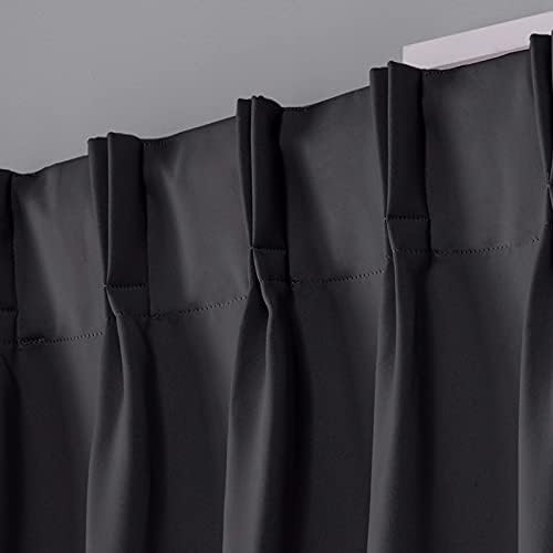 EXCLUSIVE HOME Sateen Twill Woven Room Darkening Blackout Pinch