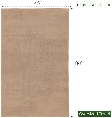 Elegant Comfort Three Line Popcorn Extra Large Luxury Bath Towel - 40"