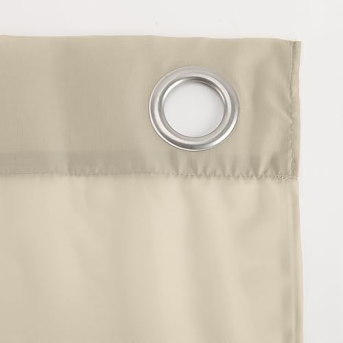 No. 918 Emily Sheer Voile Grommet Curtain Panel, 59" x 84", Stone