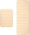 Buganda Meomry Foam Bathroom Rugs 2 Pieces, Bath Mat Size 24 x 16 and
