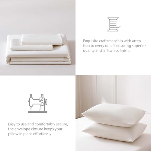 HeimenAogo Egyptian Cotton Duvet Cover Set California King, Ultra Soft