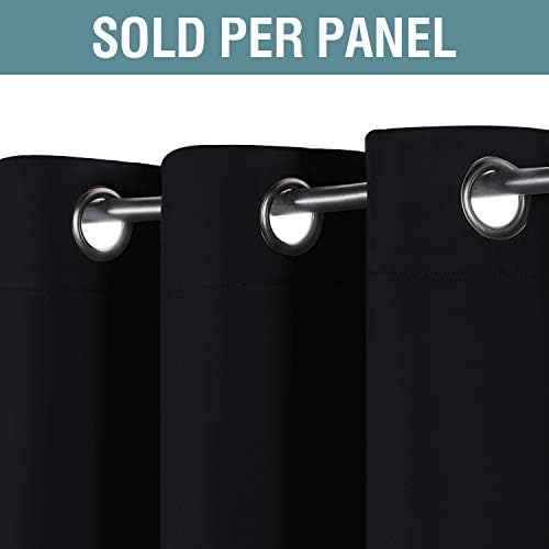 H.VERSAILTEX 100% Blackout Curtains for Bedroom Black Out Curtains