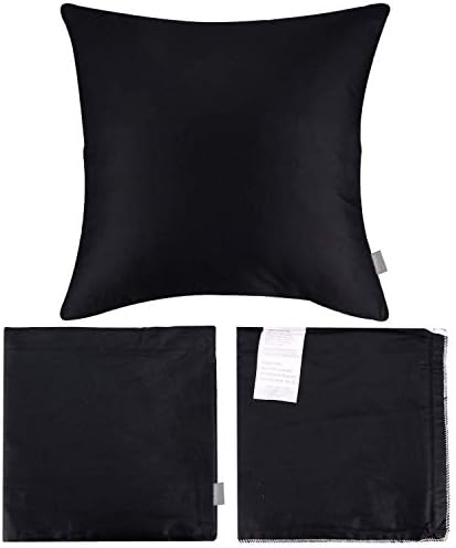 Thmyo 4-Pack 100% Cotton Solid Decorative Throw Pillow Case 20x20inch