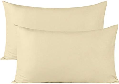 Soft Pillow Covers 16 x 26 Inches - Egyptian Cotton 600 Thread Count