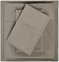 Superior Cotton Blend 600 TC Deep Pocket Sheet Set, Queen, Grey
