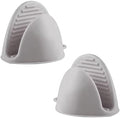 1 Pair Gray,Mini Silicone Oven Gloves, Mini Finger Protector Pot