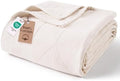 Exclusivo Mezcla 4-Layer 100% Cotton Muslin Throw Blanket, Beige