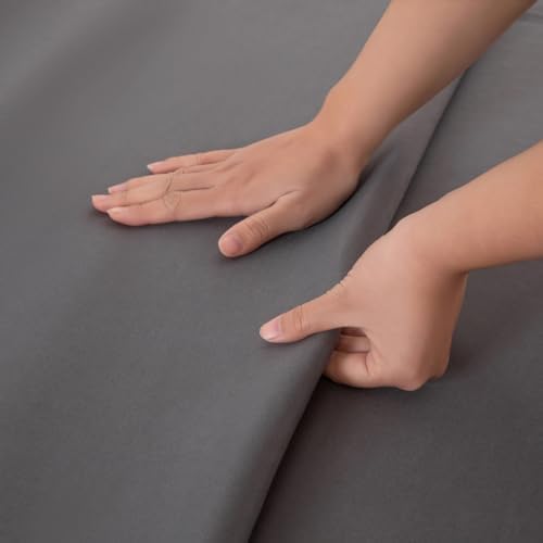 King Flat Sheet Only, 108x102Inch Dark Gray - Ultra Soft Breathable