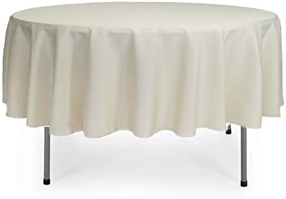 YOUR CHAIR COVERS - 90” Round Polyester Tablecloths for Restaurant