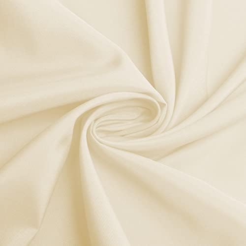 sancua Round Tablecloth 70 Inch Fits 20-58 Inch Tables, Beige